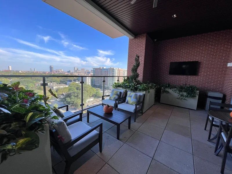 View of Rice Village in Southampton, Houston, TX 77098